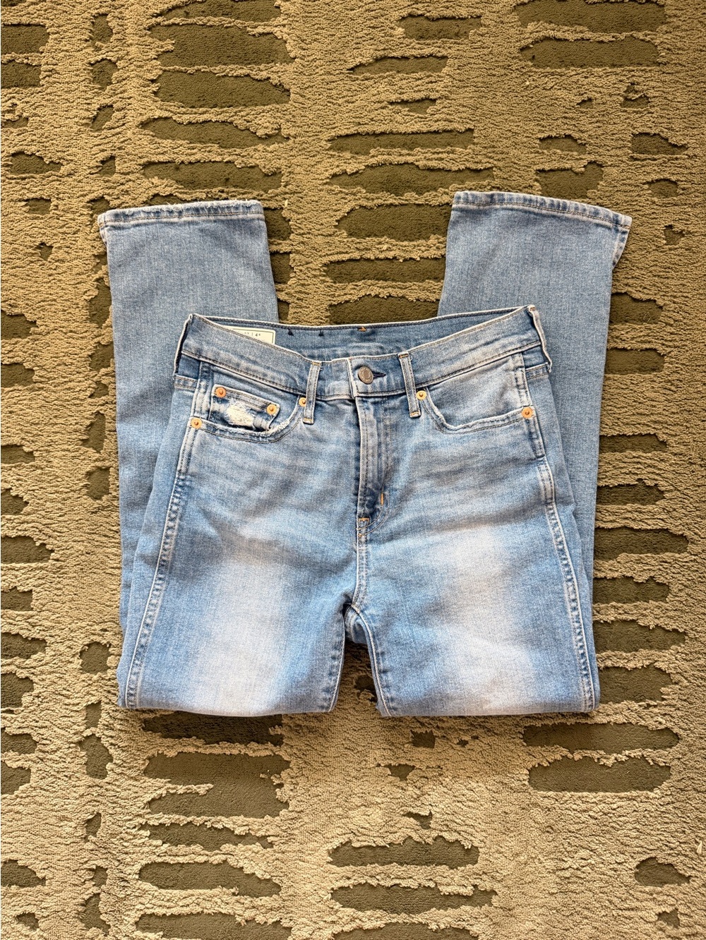 GAP Vintage Slim Mid Rise Light Blue Jeans Women's Size 26/4S Kick Flare